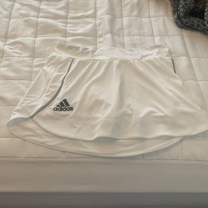 White adidas golf skirt